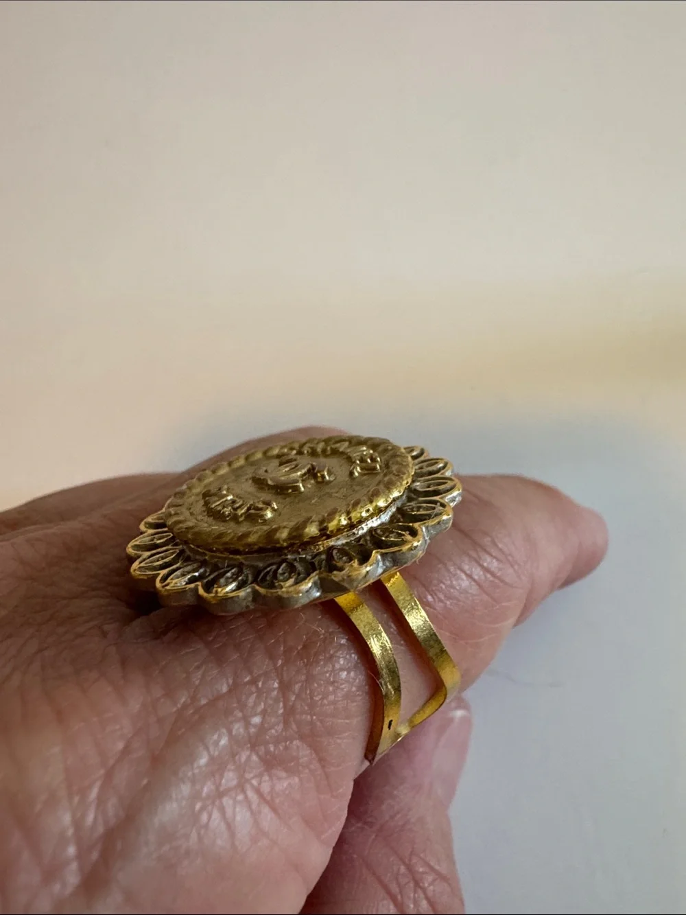 Upcycled ornate filigree